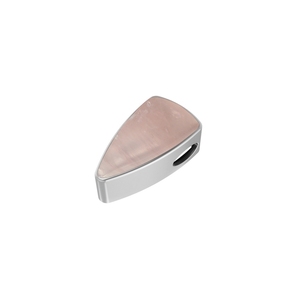 Premium Silver Plated 925 Sterling Silver Classic Slider Rose Quartz Mix Shapes Spring <b>Lock</b> Adjustable <b>Cable</b> Chain Bezel Gift - Product Image 5