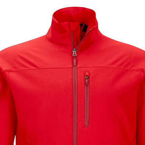 Veste en polaire rouge pour homme, fermeture éclair intégrale, col montant, coupe ajustée, coupe-vent, polyester, pour l'automne - Product Image 6
