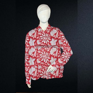 Camisas de Manga Larga para Mujer, Hechas a Medida, de Tela de Algodón Tejida, con Estampado Floral, para Tiendas de Ropa - Product Image 2
