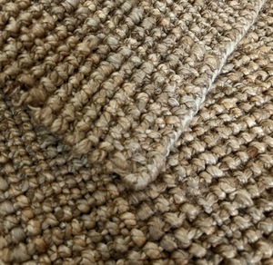 Alfombra de Yute Abstracta Tejida a Mano |   Alfombra Antideslizante Ecológica de Estilo Boho Rústico Natural - Product Image 3