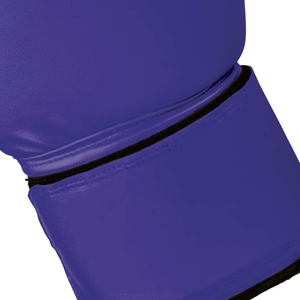 Gants de boxe en PU violet et noir avec fermeture Velcro, sangle de poignet réglable pour l'entraînement, unisexe, 14 ans et plus, professionnels pour hommes. - Product Image 2
