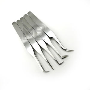 แหนบเสริมความงามสำหรับต่อขนตาพร้อมด้ามจับนุ่ม สแตนเลสสตีล ทนทาน ป้องกันไฟฟ้าสถิต ปลายแหลม สำหรับติดขนตา - Product Image 5