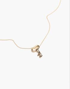 Meilleures ventes : Collier et bracelet avec pendentif clé dorée, bijoux vintage, cadeau pour femmes et hommes, style minimaliste de luxe - Product Image 1