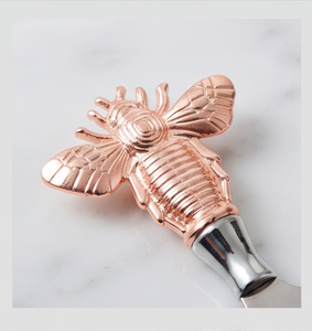 Ensemble de 3 couteaux à fromage en forme d'abeille avec manches en cuivre, fourchette et spatule en acier inoxydable pour la cuisine - Product Image 2