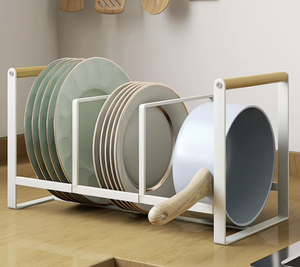 Single Tier Modern Waterproof Stackable Kitchen Countertop Storage Rack <b>Standing</b> Sink Organizer White Metal Shelf for Kitchen - Product Image 3