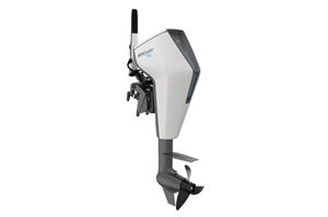 MEILLEURE OFFRE 2026 Moteur Hors-Bord Électrique 4,7,5 CV Corps en Plastique Blanc avec Hélice Noire Commande par Tiller Écran LCD - Product Image 2