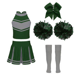 Ensemble de tenue de pom-pom girl professionnelle, design personnalisé, débardeur court et jupe, vêtements de compétition sportive - Product Image 1