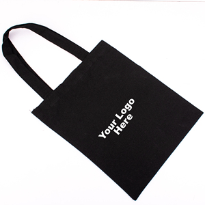 Bolsa de Mano de Lona de Algodón Lisa, con Logotipo Personalizado, Impresión Serigráfica, Bolsa de Compras, Venta al Por Mayor, Hecha a Mano, Reutilizable, Bolsa de Hombro para Libros - Product Image 2