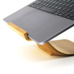 Wooden Laptop Stand Bamboo Computer Riser Ergonomic Tabletop <b>Desk</b> Holder for <b>Office</b> Home - Product Image 1
