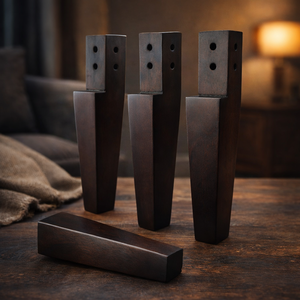 Patas de sofá de madera maciza con muescas offset al por mayor, reemplazo de patas de muebles de madera maciza para sofá, silla, gabinete, herrajes - Product Image 4