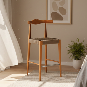 Mudi Luxury Strong Bar Chair Solid Teak Wood Natural Finish Scandinavian Design Eco-Friendly for Commercial Hotel Dining Outdoor - Product Image 5
