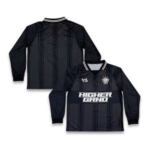 Maillot de football rétro streetwear personnalisé, sublimé, à manches longues, vêtements de sport de football - Product Image 1