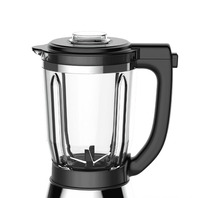 Licuadora de Mesa YIDA MHMF YD-2699P, 1000W, Jarra de Vidrio de 1.75L (Base de Acero Inoxidable), Programa Preestablecido, Velocidad Variable, Bloqueo de Seguridad, 6 Cuchillas, Uso Doméstico