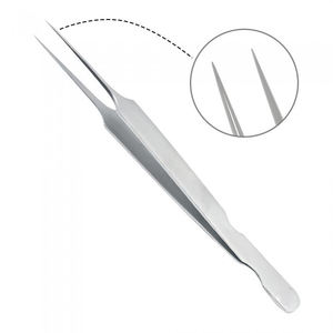 แหนบต่อขนตา DANTRIC IMPLANTS สแตนเลสสตีล ปลายแหลมละเอียด ปลายเรียบเนียน รุ่น L-Type ขนาด 10 มม. สำหรับต่อขนตารัสเซียวอลุ่ม - Product Image 4
