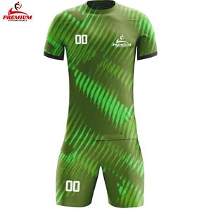 Camiseta de Fútbol OEM de Secado Rápido, Uniformes de Fútbol para Clubes Adultos, Uniformes Deportivos Personalizados con Impresión Digital para Hombre, Uniformes de Fútbol 100% Poliéster - Product Image 3