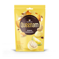 Dragées au chocolat en gros les plus vendues OEM/ODM HALAL 75G, chocolat au durian enrobé d'amandes et de noix de cajou, bonbons, bon prix