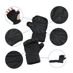 Guantes de Gimnasio Personalizados de Neopreno Antideslizantes de Medio Dedo para Entrenamiento de Fitness y Levantamiento de Pesas en Interiores y Exteriores - Product Image 6