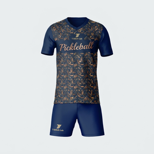 Uniforme de Pickleball para Hombre de Secado Rápido, Ligero, 100% Poliéster, Impresión por Transferencia de Calor, Nombre del Equipo Personalizado, Mangas Cortas, Cómodo - Product Image 6