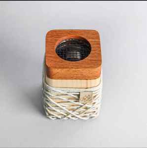 Best Selling Square Metal Bakhoor Burner with Gold Decorative Trim Arabic Incense Burner for <b>Oud</b> Charcoal Aromatic Use - Product Image 5