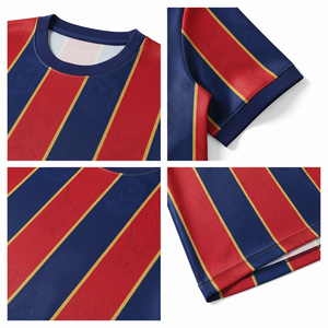 Maillot de football personnalisé en maille respirante à séchage rapide, col en V, ensemble complet, sublimation, polyester, uniforme de football pour hommes, short court - Product Image 2