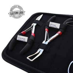 Hair Extension Tools Kit 3-Hole <b>Beads</b> Crimping MicroLink Removal Plier Hook Loop Tool Thread Cutter Curved <b>Needle</b> Salon Supplies - Product Image 3
