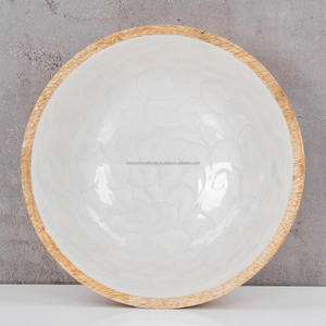 Tazón de Madera de Mango Pulido a Mano de Lujo, Calidad Premium, Superficie Lisa, Ideal para Vajilla Moderna, Servir Alimentos, Cocina y Comedor - Product Image 4