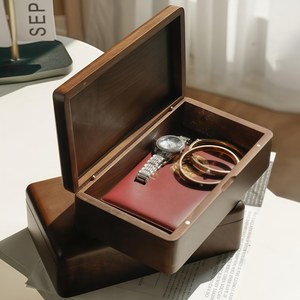 NEW Walnut Wood <b>Drawer</b> for Jewelry Organizer High-end Solid Wood Jewelry <b>Storage</b> <b>Box</b> - Product Image 3
