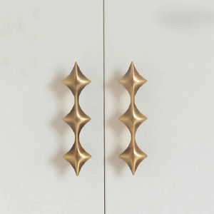 <b>Antique</b> <b>Brass</b> Cabinet Handle Bar <b>Knob</b> Minimalist Design Durable Kitchen Furniture Hardware <b>Brass</b> Finished Universal Fit Handle - Product Image 4