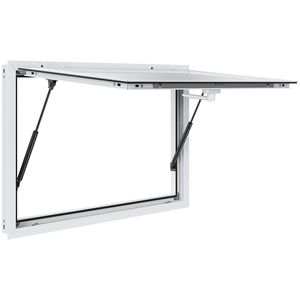 Finestra per Concessioni in Lega di Alluminio 36"x24" per Food Truck con Tenda, Gancio di Traino e Supporto a 85 Gradi - Product Image 1