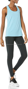 Womens Custom Logo Tank <b>Top</b> Breathable Spandex/Polyester Summer Gym Workout - Product Image 5