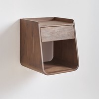 Table de chevet Vandana Nova Maxima en bois d'acacia 35x35 cm