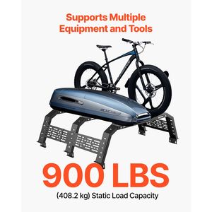 Portapacchi Regolabile per Cassone Camion Fuoristrada 49.2x67.9 Larghezza, Capacità Statica 900 Libbre, Resistente - Product Image 5