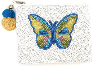 Portefeuille brodé de perles, pochette à monnaie Sweet Grenadine, fait main, MD HANDICRAFTS, couleurs mélangées classiques, possibilité de choisir - Product Image 3