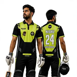 Servicio de Fabricación de Ropa de Cricket Premium con Camisetas Personalizadas para Partidos, Impresión de Números y Uniformes al por Mayor - Product Image 1
