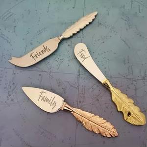 Juego de cuchillos para queso plateados de acero inoxidable de alta calidad, duraderos, afilados, elegantes, perfectos para el hogar, la cocina, la comedor y el entretenimiento. - Product Image 3