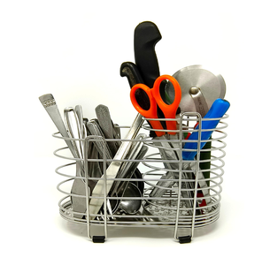 Customised Wholesale Kitchen Countertop Cutlery Utensils Steel Holder <b>Adjustable</b> Kitchen Organizer Crafts In Wholesale - Product Image 6