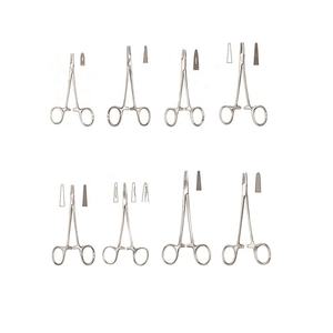 Kit de sutura quirúrgica manual con portagujas de acero inoxidable, certificado CE ISO, acabado mate opaco y reutilizable, VERITAS, 2017 - Product Image 1