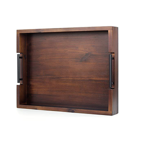Solid Wood Tray Wood Premium Tea <b>Small</b> Tray Fruit Snacks Nuts Dessert Plate Desktop <b>Storage</b> Tableware - Product Image 3