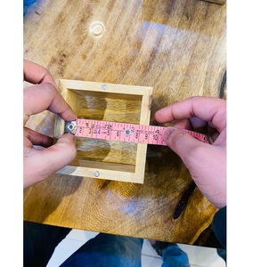 Boîte de rangement en bois de manguier naturel avec couvercle à fermeture magnétique pour la maison et l'emballage cadeau - Product Image 2