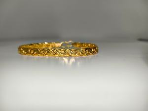 Pulsera de cadena de oro sólido de 22 quilates de primera calidad con cierre de gancho en S, joyería fina para hombre, accesorio de uso diario. - Product Image 4