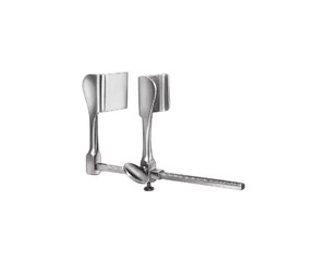 Écarteur de côtes Tuffier avec lames latérales 22 × 27 mm, écarteur thoracique en acier inoxydable de 200 mm pour chirurgie cardiothoracique - Product Image 1