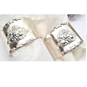 Handicrafts <b>Copper</b> Finishing Metal Napkin Ring Top Trend Home Hotel <b>Table</b> Decoration Dinner Service Stylish Holder - Product Image 2