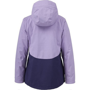 Ensemble de Combinaison de Ski pour Femme Personnalisé, Veste et Pantalon Imperméables et Coupe-Vent, Combinaison de Snowboard 2 Pièces, Couleur Violet avec Capuche - Product Image 6