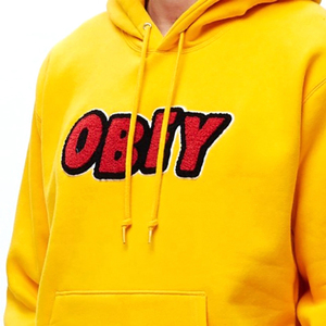เสื้อฮู้ดดี้ปักลายเชนิลล์สำหรับผู้ชาย ออกแบบโดย OEM พิมพ์ลายตามสั่ง ผ้าฝ้าย/โพลีเอสเตอร์ ทรงหลวม ใส่สบายในฤดูใบไม้ร่วง ปรับแต่งได้ เป็นมิตรกับสิ่งแวดล้อม ระบายอากาศได้ดี - Product Image 4