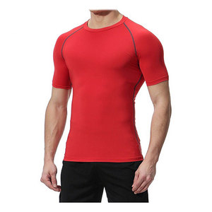 T-shirts personnalisés pour hommes en gros – Maillot de sport décontracté à col rond et manches courtes, grande taille, pour entraînement et fitness - Product Image 2