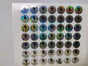 ฟิล์ม PET โฮโลแกรมสีเงินแบบกำหนดเองได้ ป้องกันการปลอมแปลง ฉลากกันน้ำ ป้องกันการงัดแงะ ฉลากบรรจุภัณฑ์สำหรับแบรนด์ต่างๆ - Product Image 2