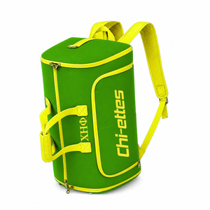 Custom Chi Eta Phi Sorority Tote <b>bag</b> green and yellow Embroidered Logo Daily Use Large Capacity Nylon polyester <b>duffel</b> <b>bag</b> - Product Image 2