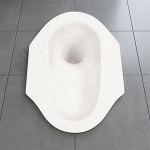 Vistaar Export Quality White <b>Ceramic</b> Eastern Squatting <b>Pan</b> Porcelain WC Sanitary Ware Asian Design For Bathroom India - Product Image 5