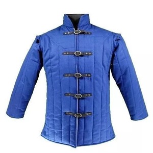 100% coton médiéval Vintage Gambeson manteau épais rembourré Viking armure à manches longues Aketon veste col Mandarin hiver adapté - Product Image 1