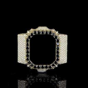 Kit de Modificación de Reloj Hip Hop Iced Out Bezel Moissanite Bust Down 5600, Caja Cuadrada Personalizada, Chapado en Oro, Joyería de Lujo Brillante - Product Image 1